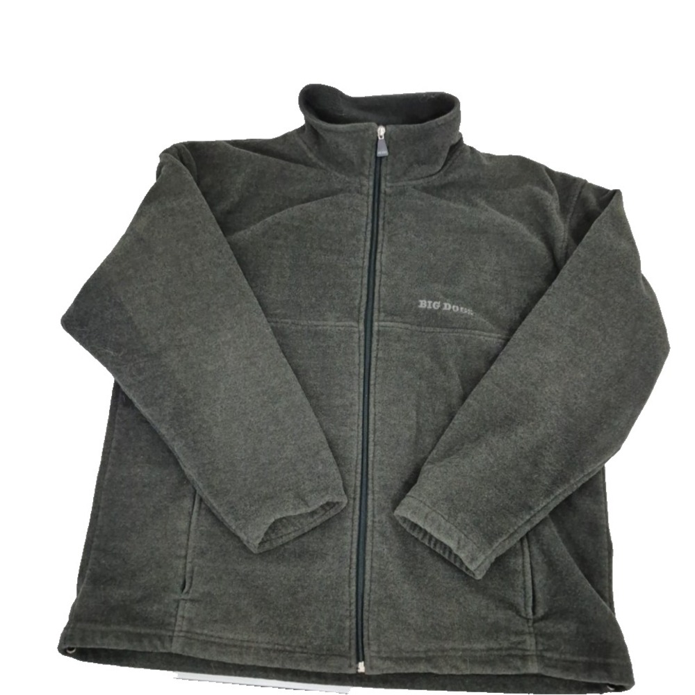 Big Dogs Polar Dog High Tech Gear Fleece  Jacket Mens Large Green  Full Zip VTG